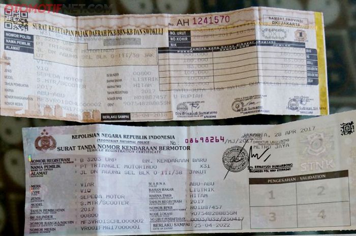 Cara Menghapus Nama Pemilik Lama pada STNK